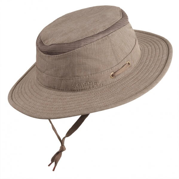 Hudson canvas hatt - brun