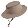 Hudson canvas hatt - brun