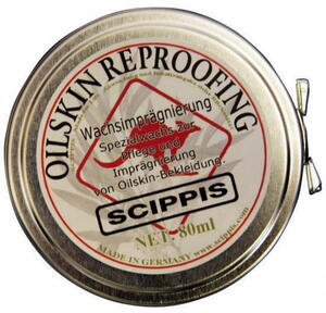 Scippis Oilskin Reproofing Wax, 80 ml